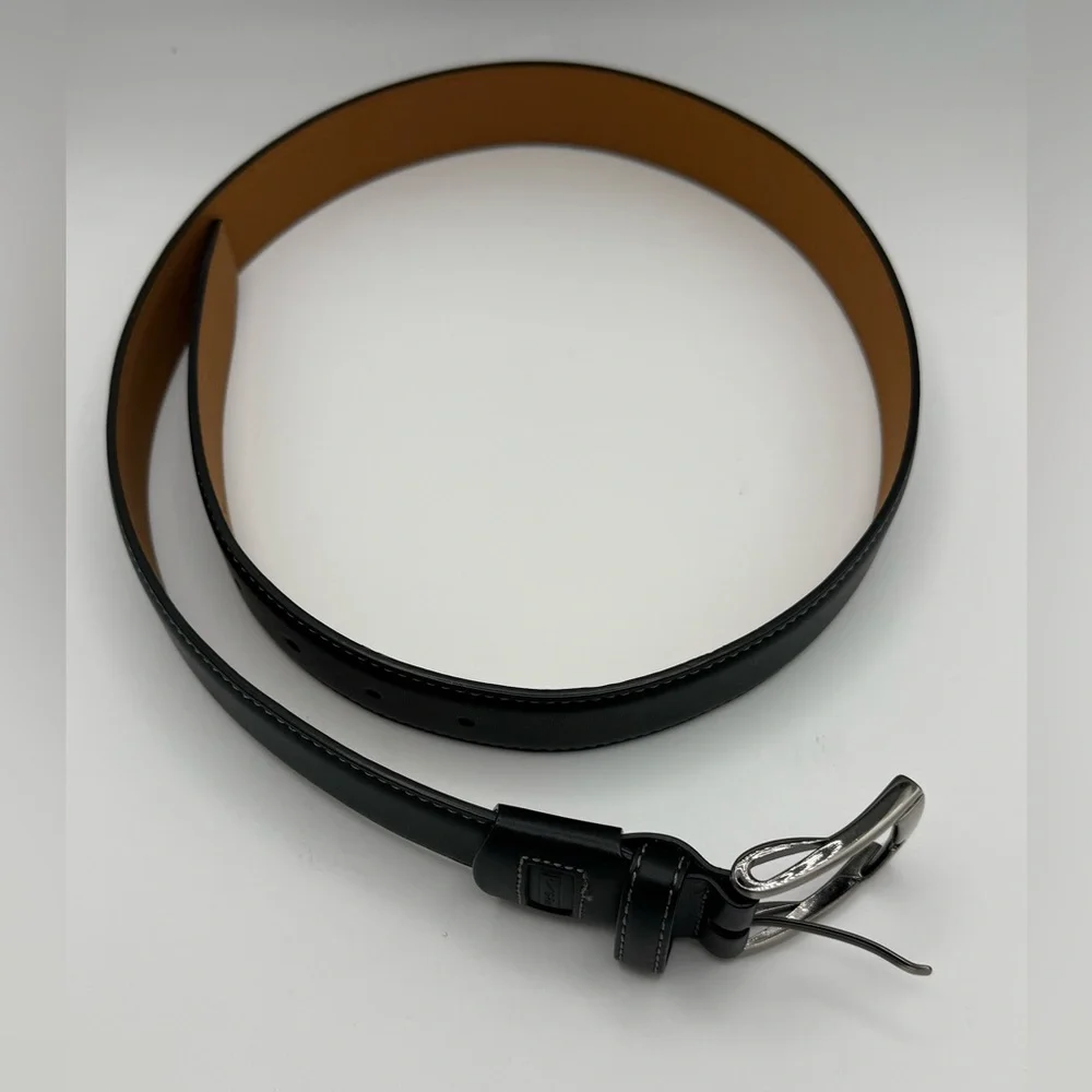 Nike Men’s G-Flex Black Leather Belt Size Small Fits 30-32